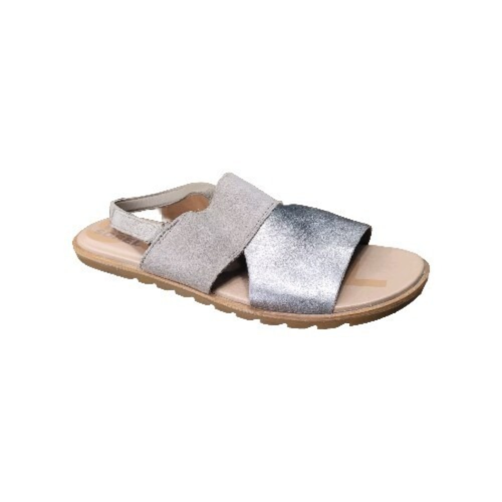 Sorel Shoes Gold‎ Beige Sandals Womens Size 8 Flats Adjustable Strap Open Toe